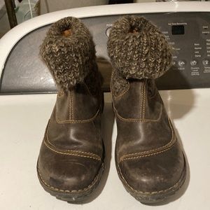 Josef Seibel Brown Leather Boots Size 39